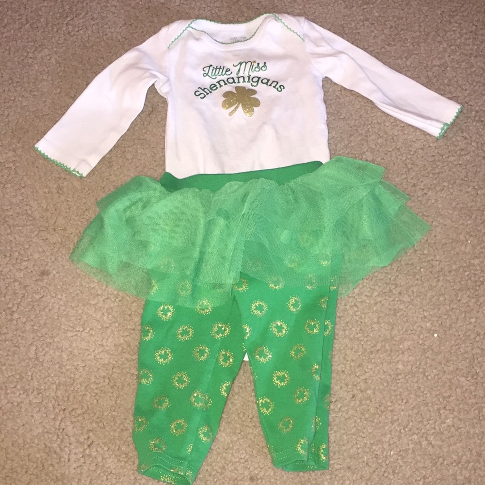 Baby girls St. Patrick’s Day outfit